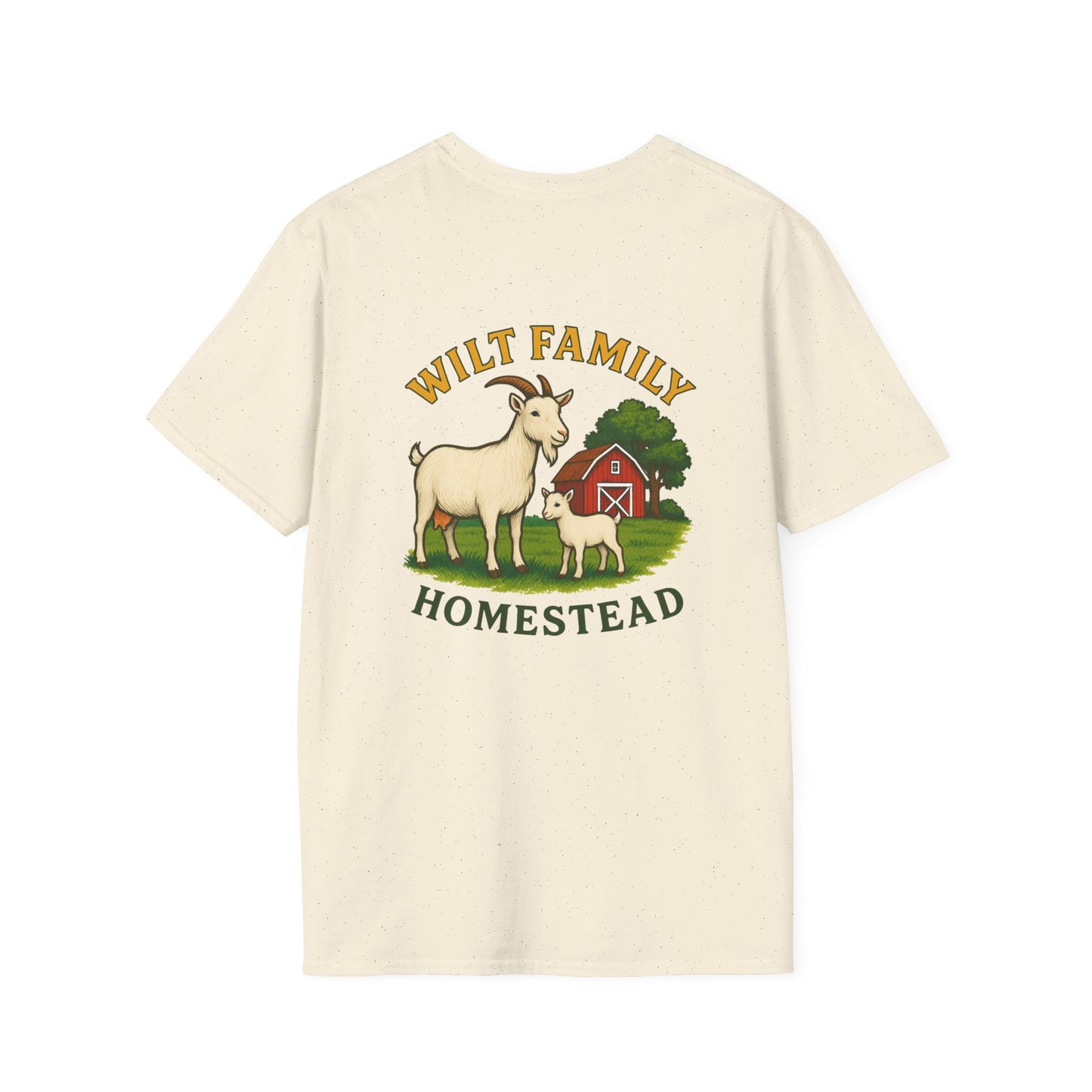 Custom Family Farm T-Shirt, Farm Life Tee, Farmhouse Style Shirt, Gift for Goats Lovers, Unique Family Reunion Apparel