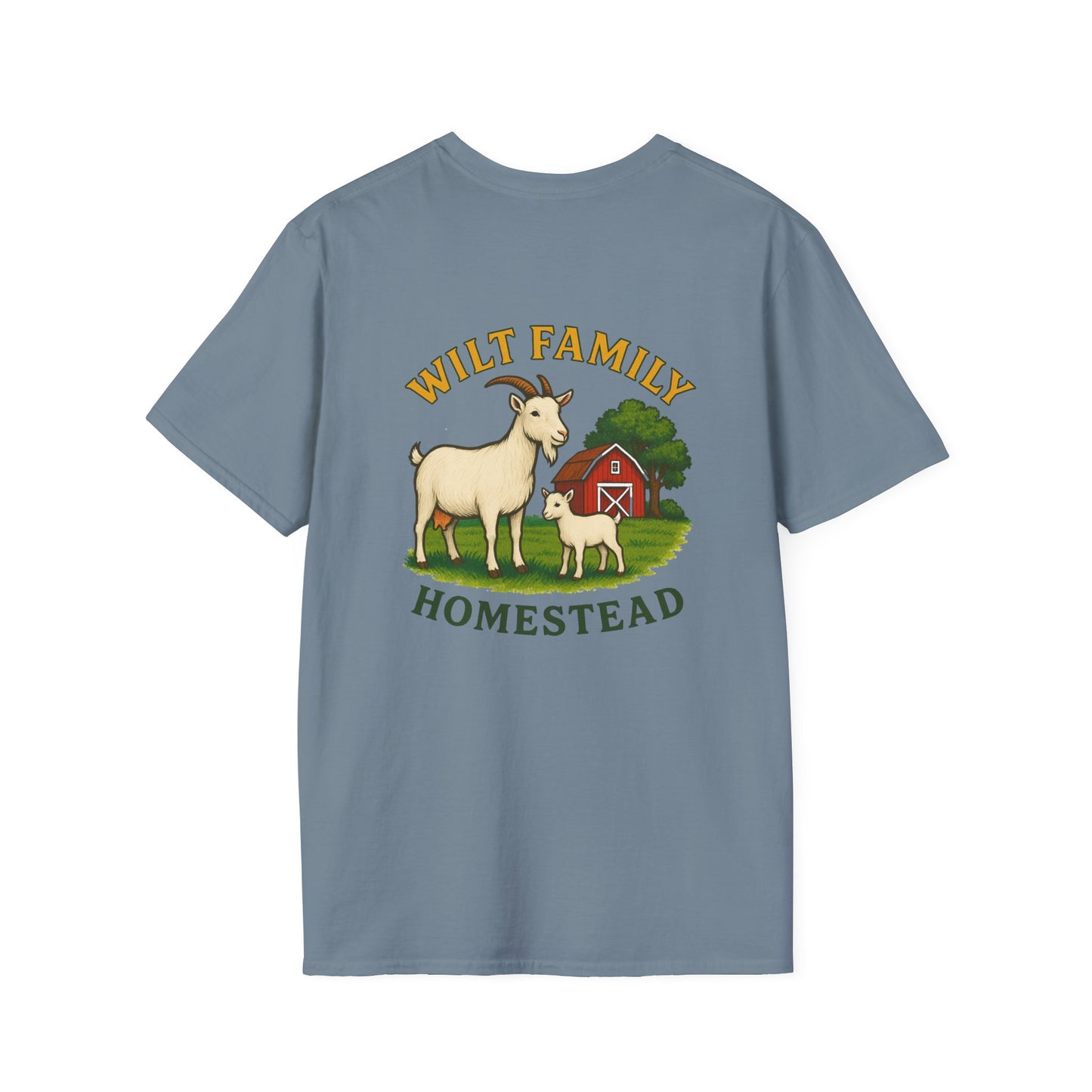Custom Family Farm T-Shirt, Farm Life Tee, Farmhouse Style Shirt, Gift for Goats Lovers, Unique Family Reunion Apparel