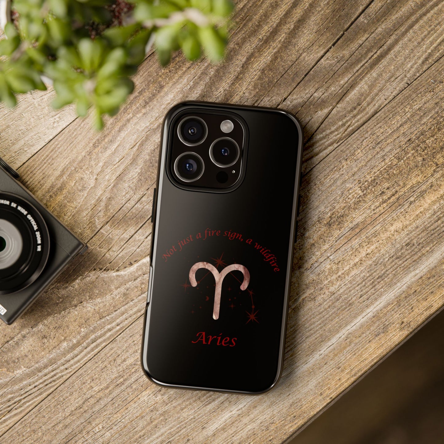 Aries Phone Case - Zodiac Gift, Astrology Accessory, Tough Case, Birthday Present, Horoscope "Not just a fire sign, a wildfire"