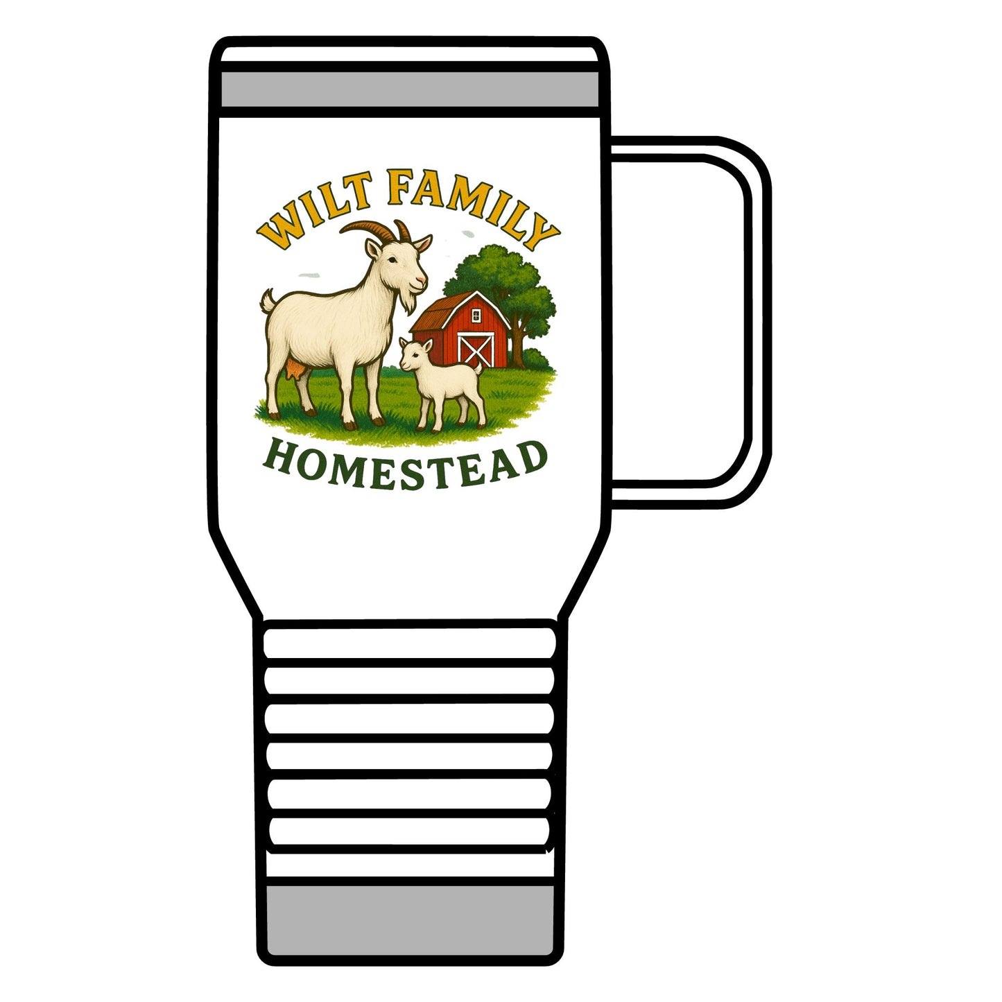 Wilt Family Homestead 20oz Travel Mug – Goat Farm Logo Insulated Tumbler