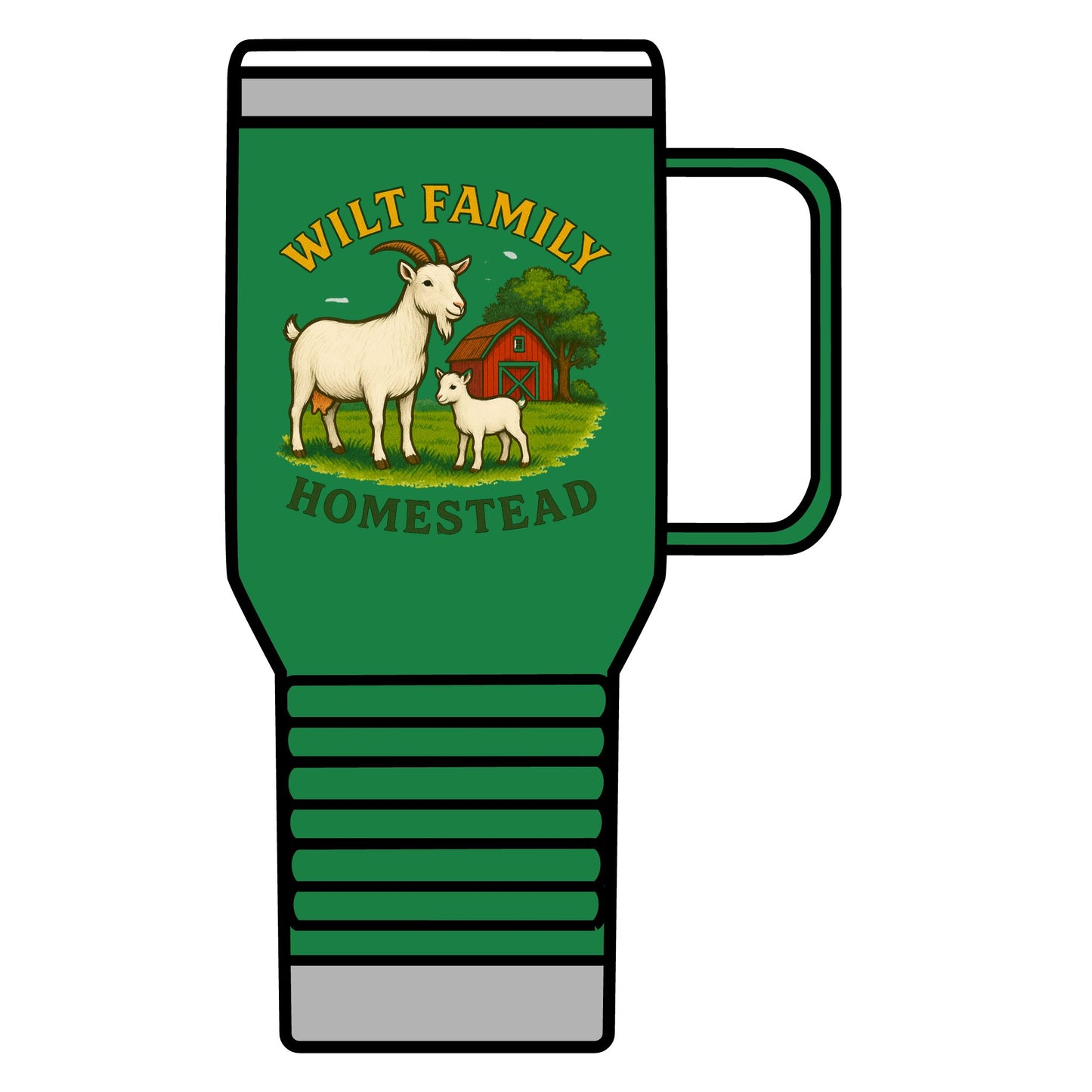 Wilt Family Homestead 20oz Travel Mug – Goat Farm Logo Insulated Tumbler