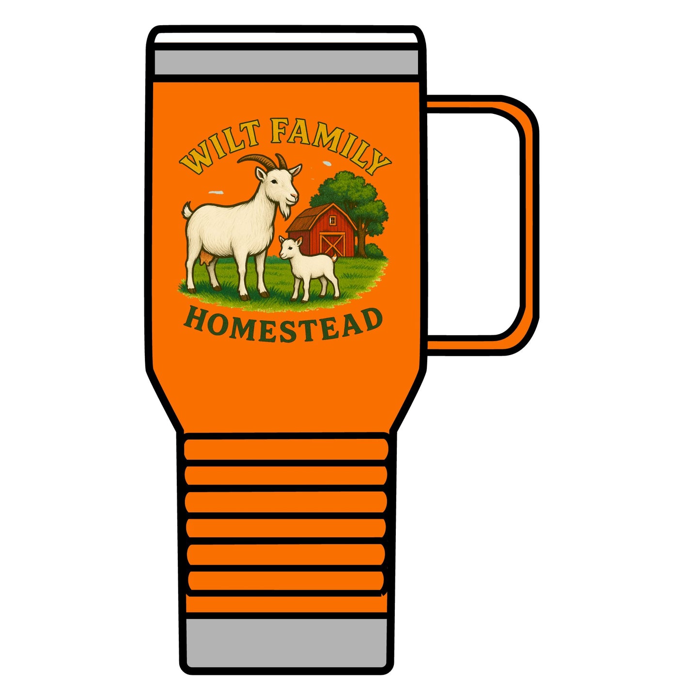 Wilt Family Homestead 20oz Travel Mug – Goat Farm Logo Insulated Tumbler